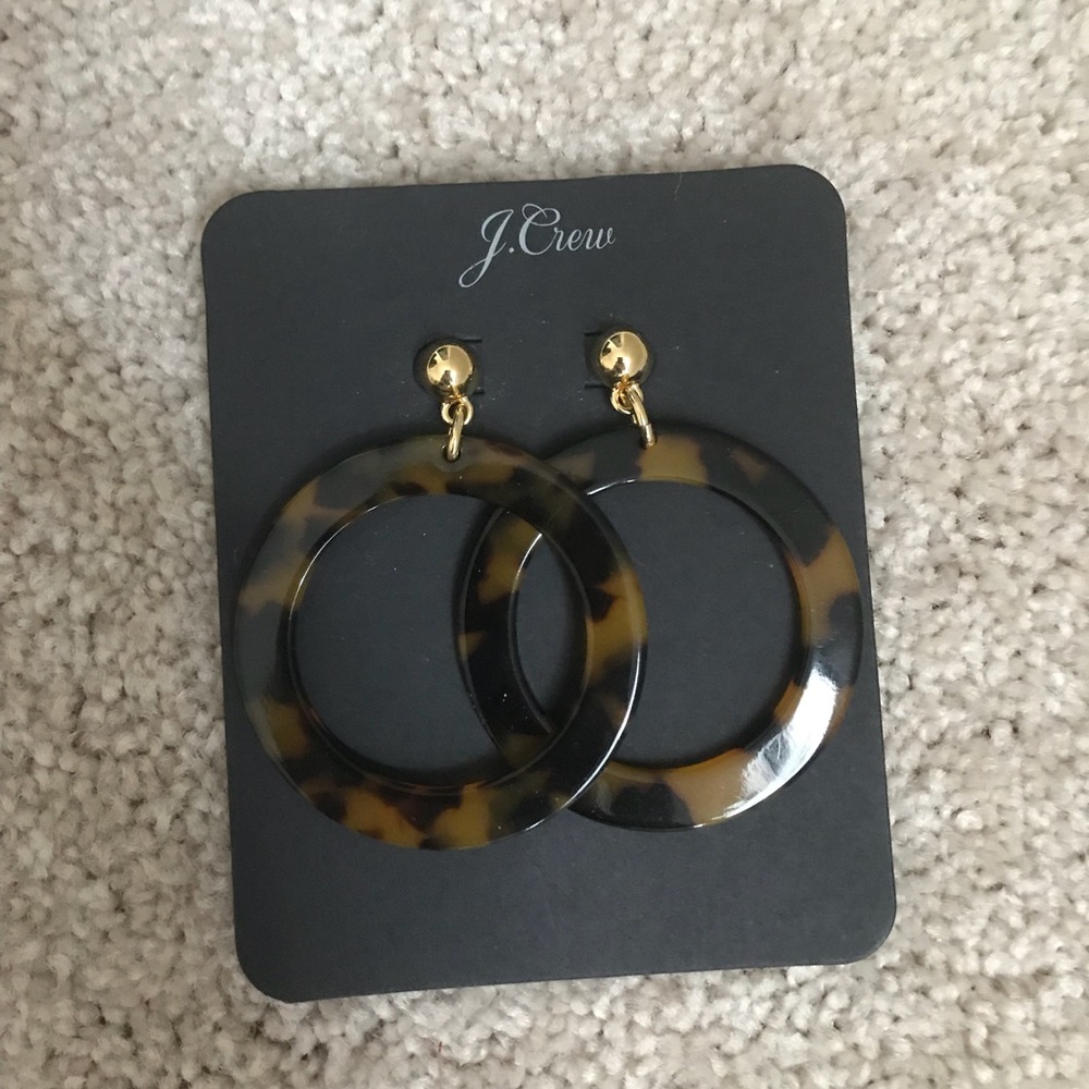 J.crew Tortoise earrings.